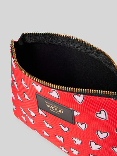 WOUF Kosmetiktasche mit Label-Patch Modell 'Crush' Rot 3