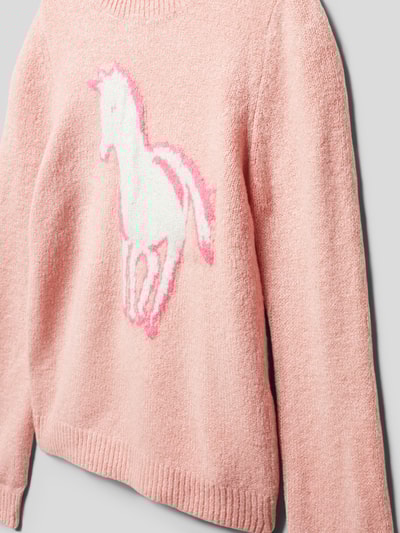 s.Oliver RED LABEL Sweatshirt mit Motiv-Applikation Hellrosa 2