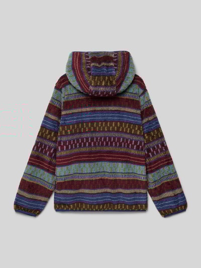 s.Oliver RED LABEL Kurtka polarowa o kroju regular fit z kapturem Bordowy 3