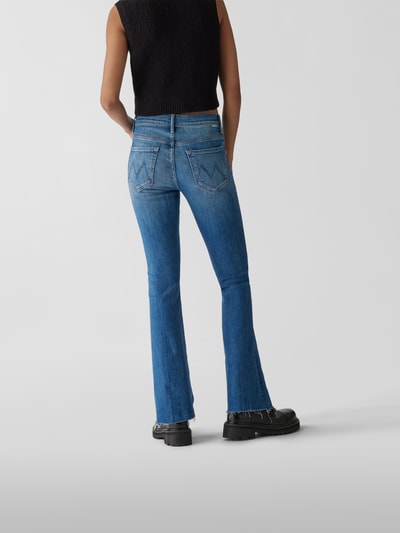 Mother Flared Fit Jeans mit Kontrastnähten Jeansblau 5