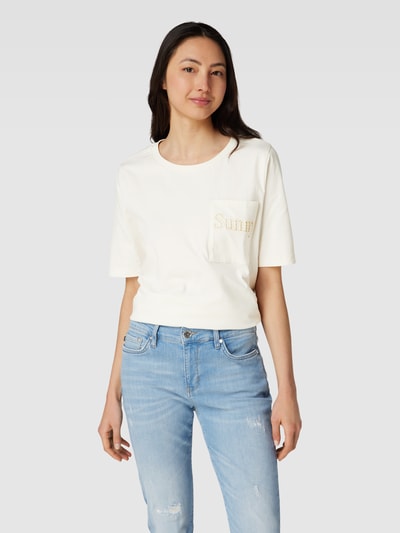 Smith and Soul T-shirt met borstzak Offwhite - 4