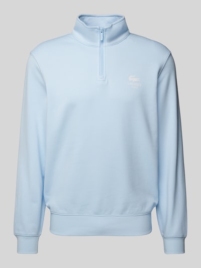 Lacoste Sweatshirt mit Stehkragen Modell 'HERITAGE' Hellblau 1