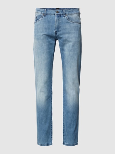 BOSS Straight fit jeans in 5-pocketmodel, model 'Delaware' Lichtblauw - 2