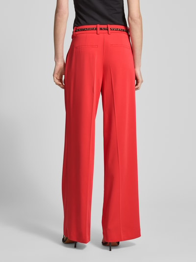 Christian Berg Woman Wide Leg Chino mit Gürtel Orange 5