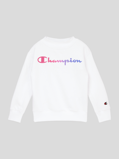 CHAMPION Sweatshirt mit überschnittenen Schultern  Weiss 1