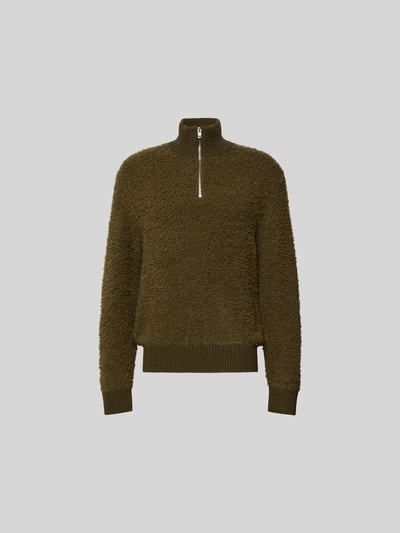 Filippa K Pullover mit gerippten Abschlüssen Oliv 2
