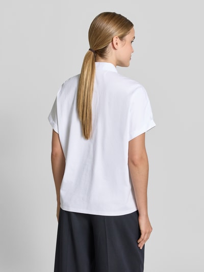 ETERNA Bluse mit kurzer verdeckter Knopfleiste Weiss 5