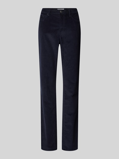 Brax Stoffen broek met 5-pocketmodel, model 'Mary' Marineblauw - 2