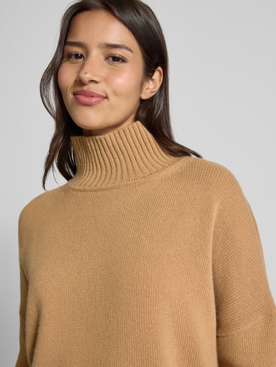 Weekend Max Mara Oversized Rollkragenpullover aus reiner Schurwolle Modell 'BORGIA' Camel 3