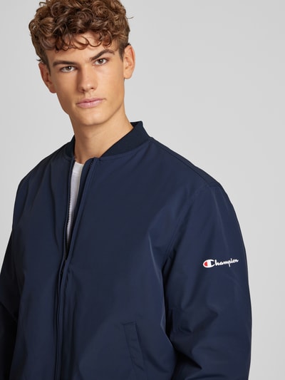 CHAMPION Bomberjacke mit Label-Print Marine 3