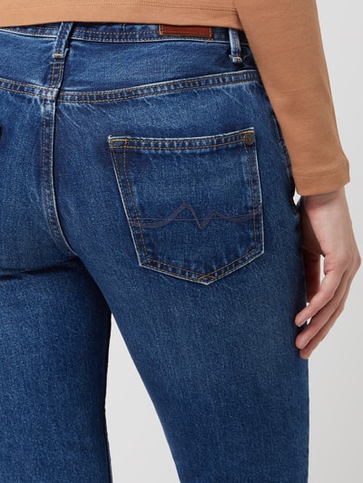 Pepe Jeans Jeansy o kroju mom fit z bawełny model ‘Violet’  Jeansowy niebieski 3