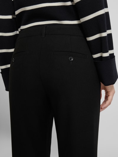 Raffaello Rossi Tapered fit stoffen broek met persplooien, model 'UTE' Zwart - 3