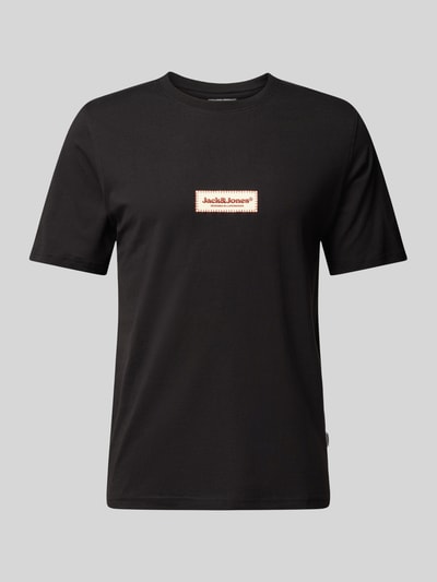 Jack & Jones T-Shirt mit Rundhalsausschnitt Modell 'JORSPLIT' Black 1