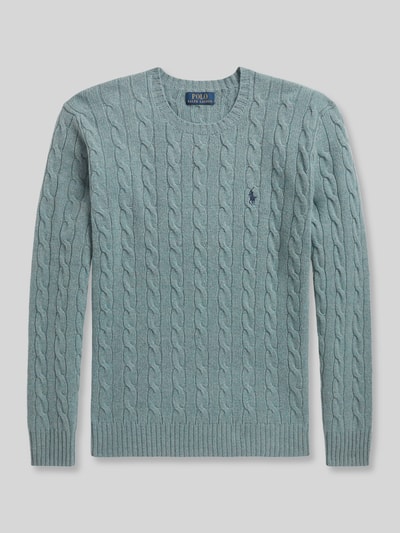 Polo Ralph Lauren Regular Fit Pullover aus Woll-Kaschmir-Mix Tuerkis 2
