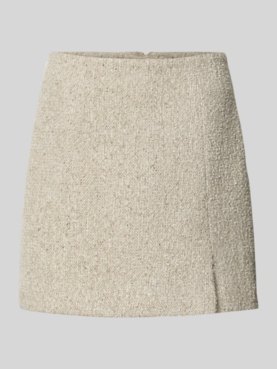 Cph Muse Minirock mit Woll-Anteil in Bouclé-Optik Modell 'BUCCO' Weiss 2