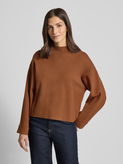 Mango Strickpullover aus Viskose-Mix Modell 'BERTA' Camel 4