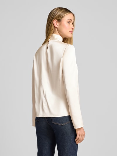 Jake*s Collection Regular Fit Bluse mit Stehkragen in langärmeligem Design Ecru 5