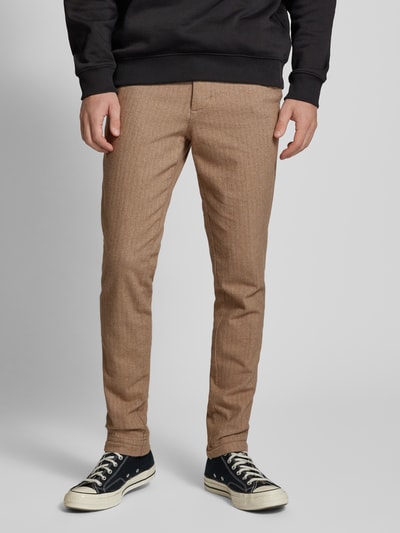 Jack & Jones Slim Fit Chino mit Bügelfalten Modell 'MARCO' Beige 4