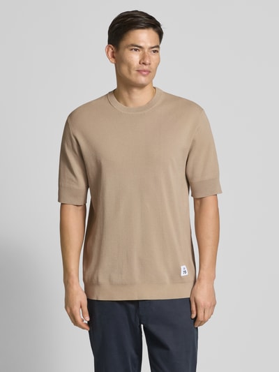 Matinique T-Shirt mit Label-Detail Modell 'trivolt' Beige 4
