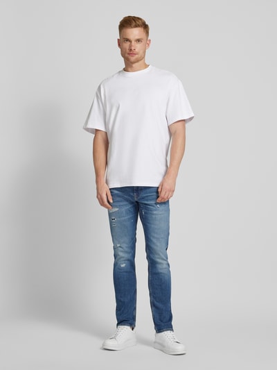 BOSS Orange Slim fit jeans met stretch, model 'DELAWARE' Jeansblauw - 1