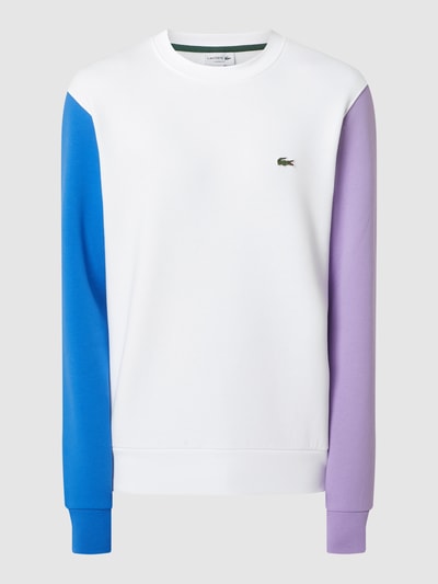 Lacoste Classic Fit Sweatshirt aus Baumwollmischung Weiss 2