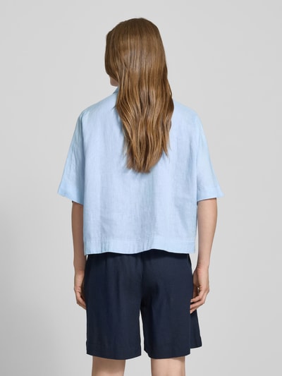 s.Oliver RED LABEL Relaxed Fit Bluse aus reinem Leinen Bleu 5