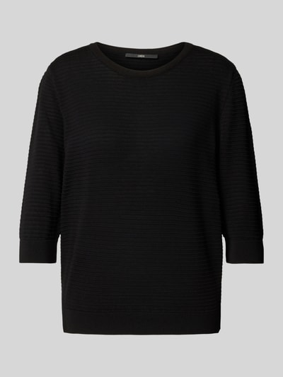 Lanius Gebreide pullover met 3/4-mouwen Zwart - 2