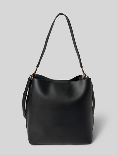 Seidenfelt Hobo Bag in Leder-Optik Modell 'Nelma' Black 2