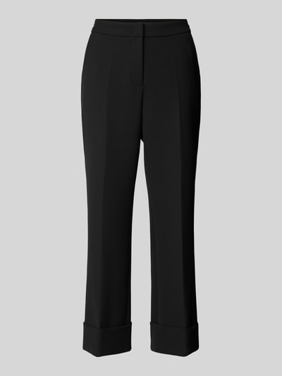 Cambio Straight leg stoffen broek in verkorte pasvorm, model 'FRANCE' Zwart - 2