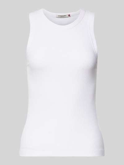 Scotch & Soda Tanktop mit Logo-Stitching Weiss 2