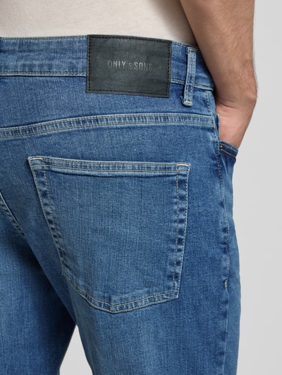 ONLY & SONS Slim Fit Jeans aus Baumwoll-Mix Modell 'LOOM' Jeansblau 3