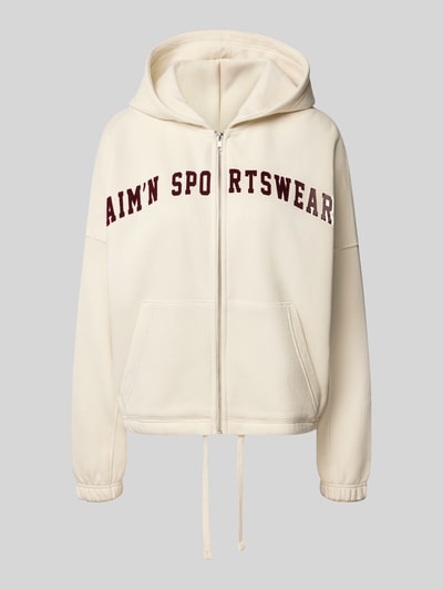 aim'n Bluza rozpinana z napisem z logo Złamany biały 1
