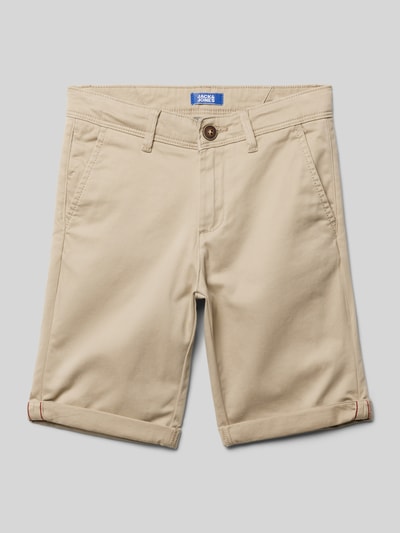 Jack & Jones Regular Fit Bermudas mit Label-Patch Modell 'BOWIE' Sand 1