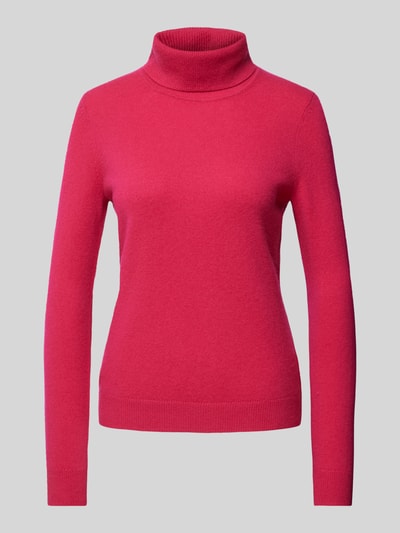 Christian Berg Woman Rollkragenpullover mit gerippten Abschlüssen Rot 2