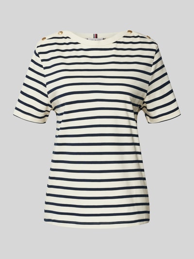 Tommy Hilfiger Regular Fit T-Shirt aus reiner Baumwolle Marine 2