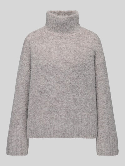 Selected Relaxed Fit Rollkragenpullover aus Alpaka-Mix Taupe 2