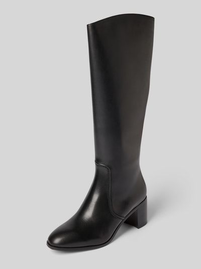 Lauren Ralph Lauren Leren laarzen met ritssluiting, model 'CHARLY' Zwart - 1