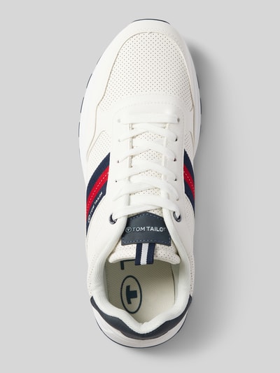 Tom Tailor Lage sneakers met geperforeerd oppervlak Wit - 3