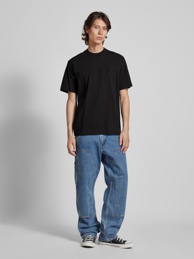 Calvin Klein Jeans T-Shirt mit Rundhalsausschnitt Black 1