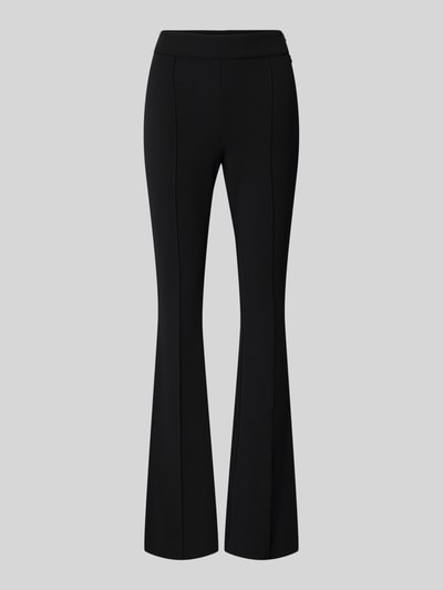 GUESS Flared Fit Stoffhose mit elastischem Bund Modell 'Evelina' BLACK 2