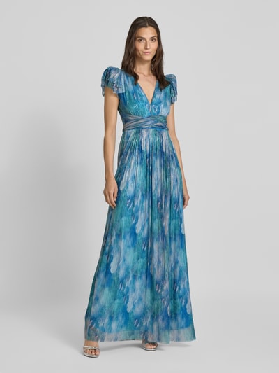 Swing Abendkleid mit Taillenpasse Ocean 4