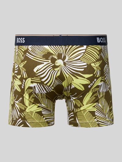 BOSS Boxershorts mit elastischem Label-Bund im 3er-Pack Gruen 3