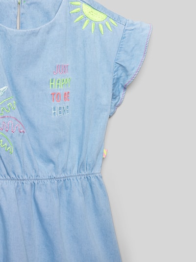 BILLIEBLUSH Kleid mit Statement- und Motiv-Stitching Hellblau 2