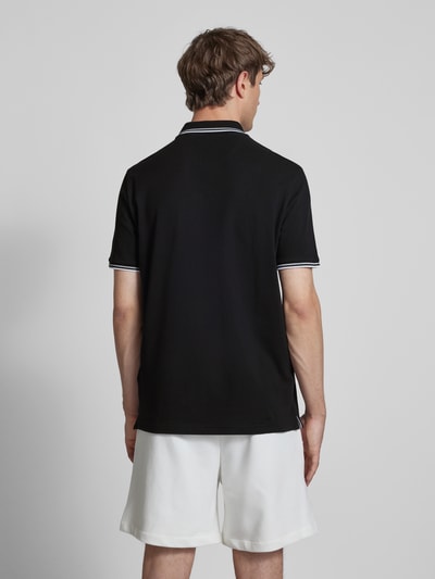 CHAMPION Regular Fit Poloshirt mit Logo-Stitching Black 5