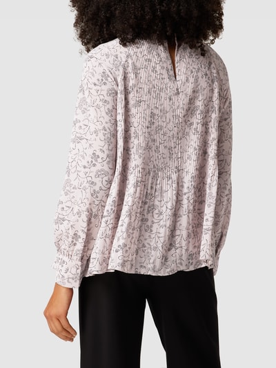 Jake*s Collection Blouse met raglanmouwen en plissévouwen Oudroze - 5