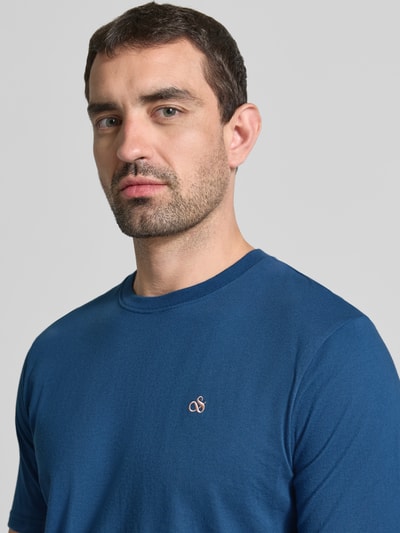 Scotch & Soda T-shirt met Labelstitching en Ronde hals Marineblauw - 3
