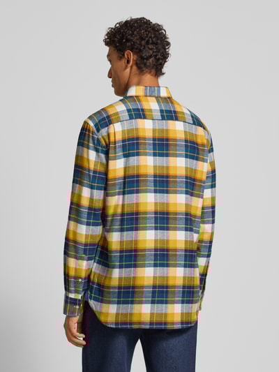 Christian Berg Men Regular fit vrijetijdsoverhemd met button-downkraag Geel - 5