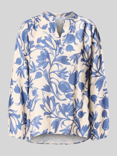 ZABAIONE Relaxed fit blouse van vicosemix, model 'Lu44z' Lichtblauw - 2