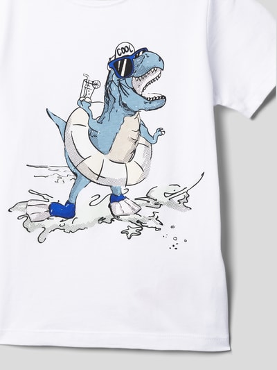Name It T-Shirt aus reiner Baumwolle mit Motiv-Print Weiß 2