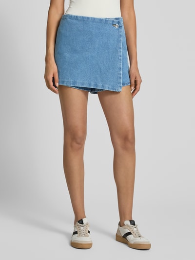 Mango Jeansshorts in Wickel-Optik Jeansblau 4
